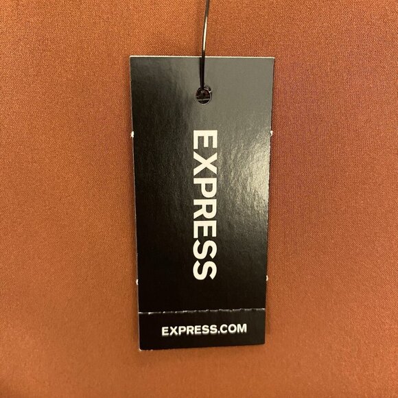 Express Women's Square Neck Cropped Tank Side Zipper Bullion Size XL - NWT $58 - Picture 15 of 16